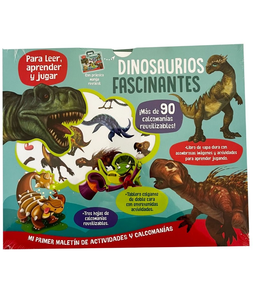 MI PRIMER MALETIN DE ACTIVIDADES Y CALCOMANIAS. DINOSAURIOS FASCINANTES