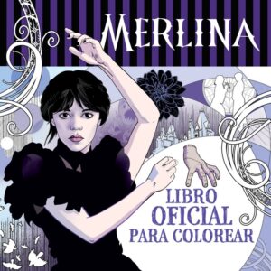 MERLINA LIBRO OFICIAL PARA COLOREAR