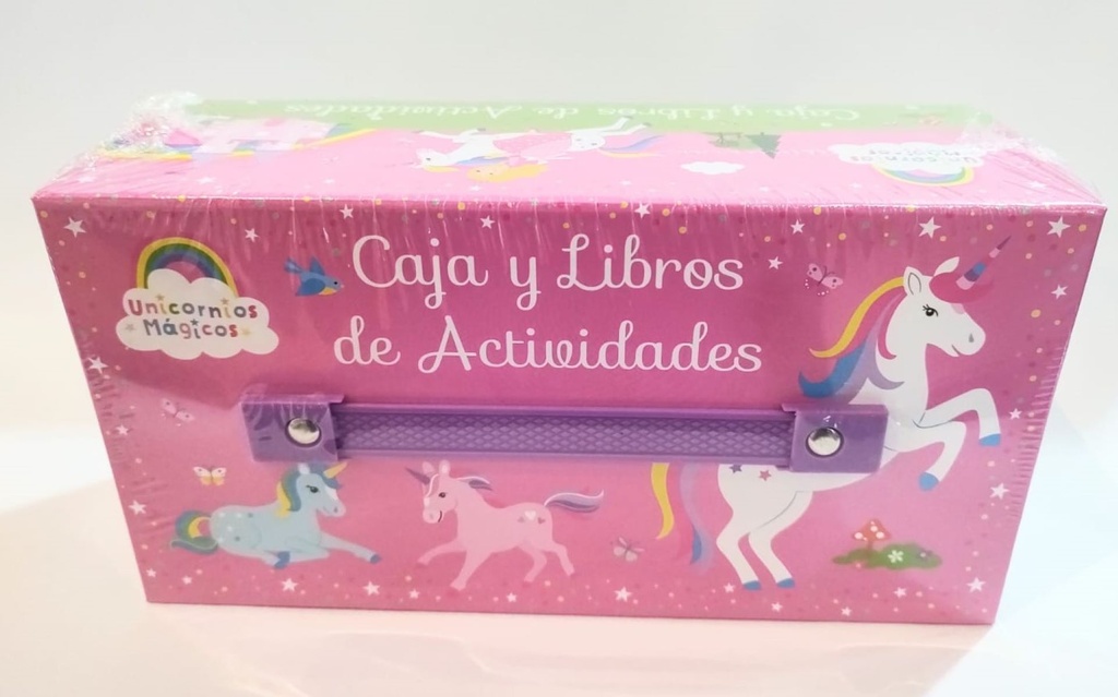 CAJA Y LIBROS DE ACTIVIDADES. UNICORNIOS MAGICOS
