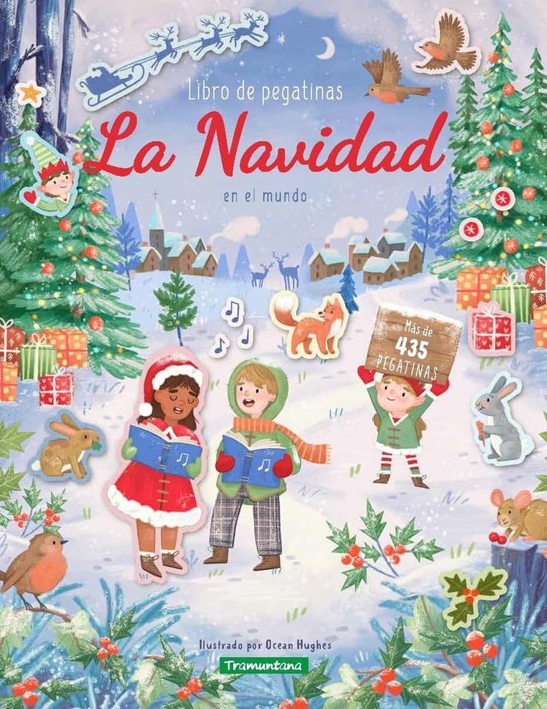 Libro de pegatinas. La Navidad en el mundo