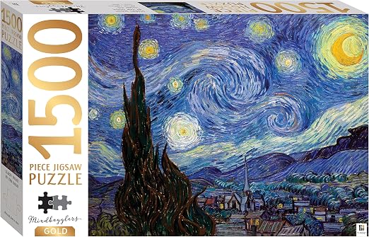Puzzle Jigsaw 1500 piezas Starry Night by Van Gogh