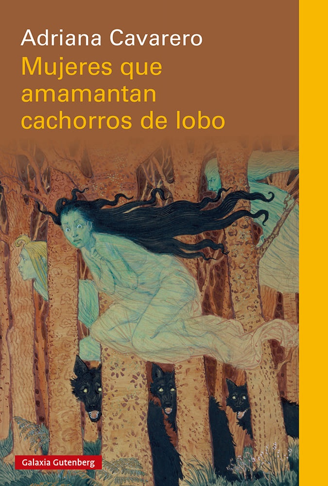 Mujeres que amamantan cachorros de lobo